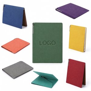 Textured PU Leather A5 Journal with Integrated Pen Slot