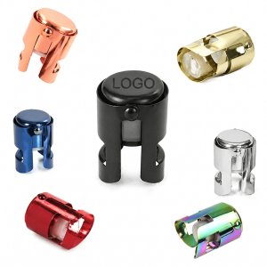 Stainless Steel Sparkling Wine Bottle Stopper with Pressure Lock
