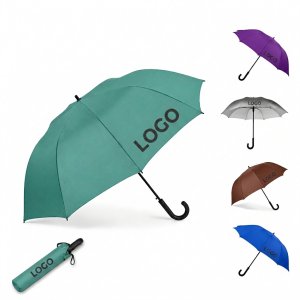 Portable Manual Folding Rain Umbrella with Color-Coordinated Carrying Sleeve