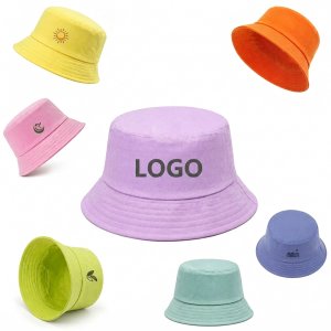 Durable Cotton Twill Sun Protection Bucket Hat with Personalized Branding Area
