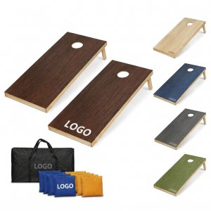 Classic Wooden Cornhole Game Set with Carrying Case